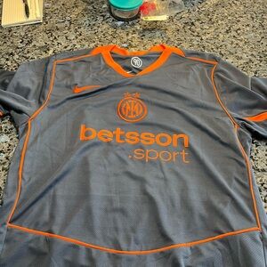 Nike Men’s Inter Milan Gray and Orange soccer Jersey - Betsson Sport